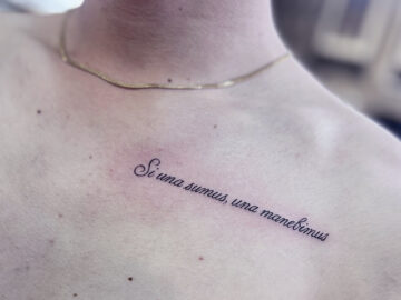 レタリング　ファインライン　タトゥー　東京　