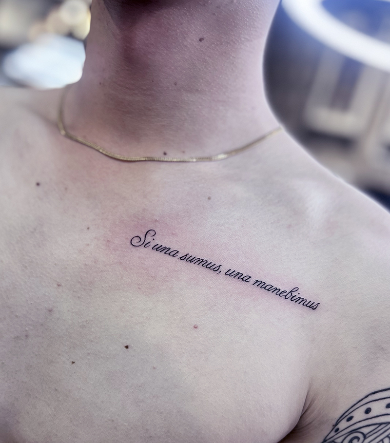 レタリング　ファインライン　タトゥー　東京　