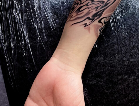 背景 マーブル タトゥー 東京