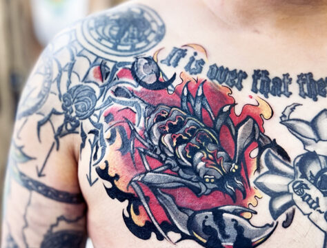 カバーアップ 蠍 タトゥー 東京