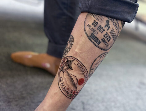 ワンポイント スタンプ タトゥー 東京